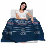 old dominion monarchs striped pattern blue blanket latest model