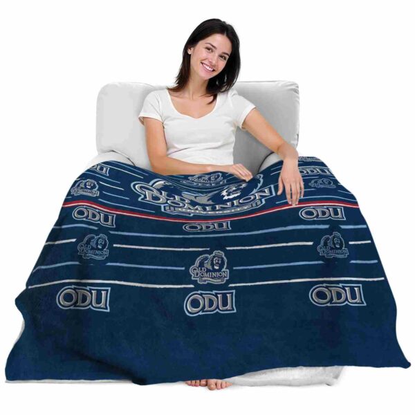 old dominion monarchs striped pattern blue blanket latest model
