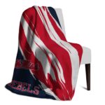 ole miss rebels brushstrokes red white blanket top rated