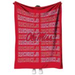 ole miss rebels fan pride red blanket best selling