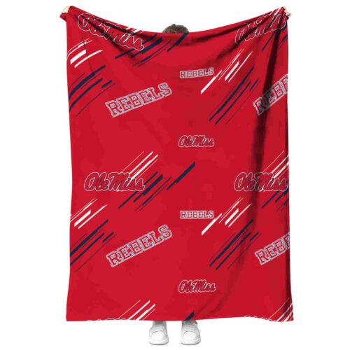 ole miss rebels fan spirit red blanket best selling