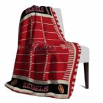 ole miss rebels football field red blanket best selling