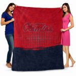 ole miss rebels gradient dots red blanket fashion forward