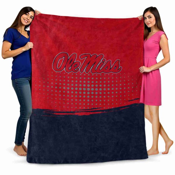 ole miss rebels gradient dots red blanket fashion forward