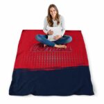 ole miss rebels gradient dots red blanket high quality