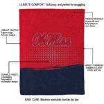 ole miss rebels gradient dots red blanket new arrival
