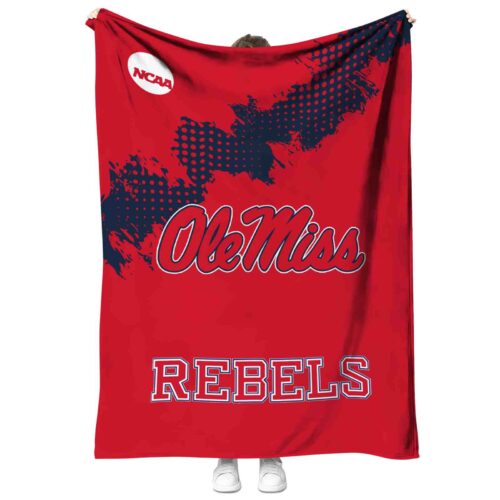 ole miss rebels grunge texture red blanket best selling