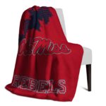 ole miss rebels grunge texture red blanket best selling