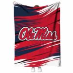 ole miss rebels paint streaks red white blanket best selling
