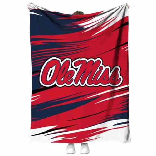 ole miss rebels paint streaks red white blanket best selling