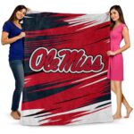 ole miss rebels paint streaks red white blanket best selling