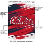 ole miss rebels paint streaks red white blanket best selling