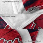 ole miss rebels paint streaks red white blanket best selling