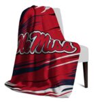 ole miss rebels paint streaks red white blanket best selling