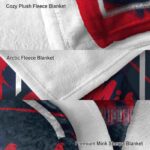 ole miss rebels splatter effect red blanket best selling