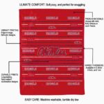 ole miss rebels striped pattern red blanket new arrival