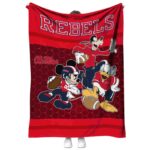 ole miss rebels three musketeers red blanket best selling