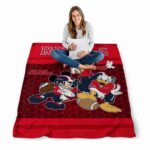 ole miss rebels three musketeers red blanket best selling
