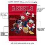 ole miss rebels three musketeers red blanket best selling