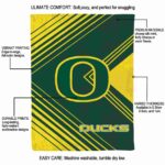 oregon ducks diagonal stripes green blanket new arrival