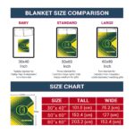 oregon ducks diagonal stripes green blanket trendy
