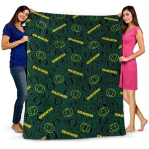 oregon ducks diehard fans green blanket fashion forward