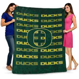 oregon ducks fan pride green blanket fashion forward