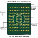 oregon ducks fan pride green blanket best selling