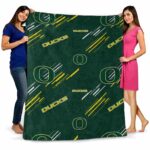 oregon ducks fan spirit green blanket best selling