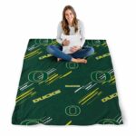 oregon ducks fan spirit green blanket best selling