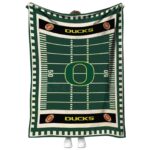oregon ducks football field green blanket best selling