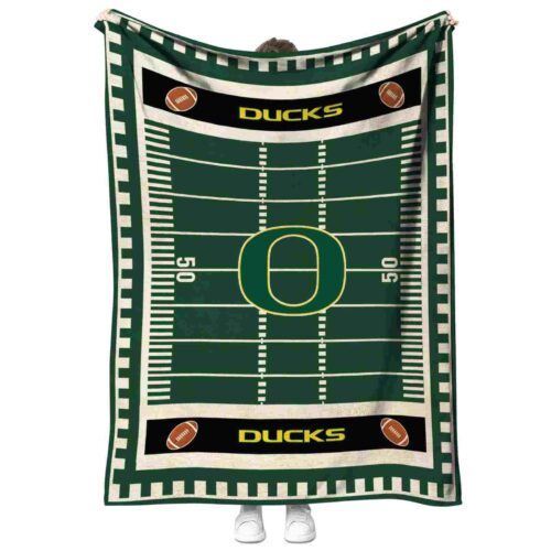 oregon ducks football field green blanket best selling