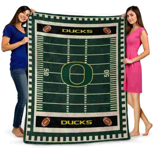 oregon ducks football field green blanket fashion forward