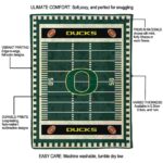 oregon ducks football field green blanket best selling
