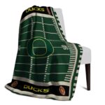 oregon ducks football field green blanket best selling