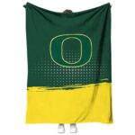 oregon ducks gradient dots green blanket best selling