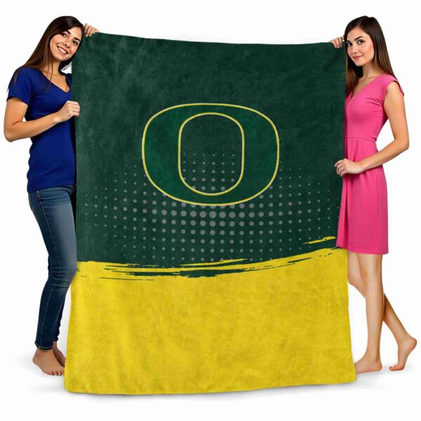 oregon ducks gradient dots green blanket fashion forward