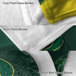 oregon ducks gradient dots green blanket premium grade