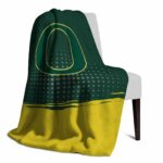 oregon ducks gradient dots green blanket top rated
