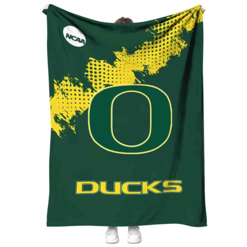 oregon ducks grunge texture green blanket best selling