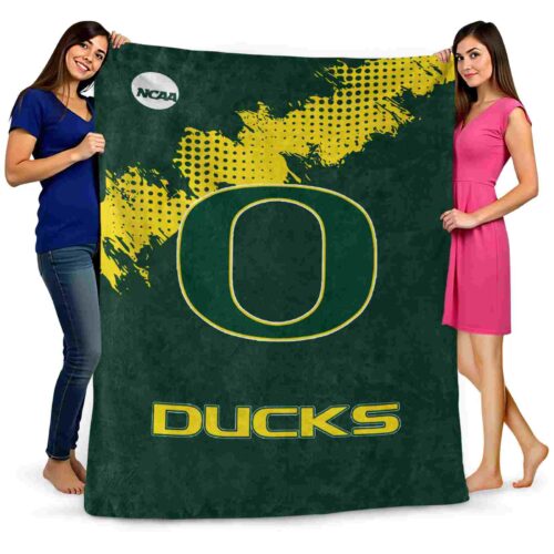 oregon ducks grunge texture green blanket fashion forward