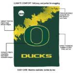 oregon ducks grunge texture green blanket new arrival