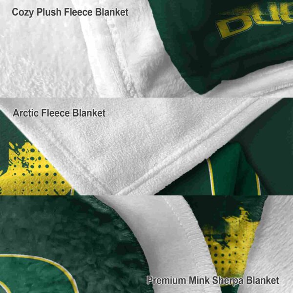 oregon ducks grunge texture green blanket premium grade