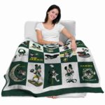 oregon ducks mickey minnie green white blanket best selling