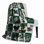 oregon ducks mickey minnie green white blanket best selling