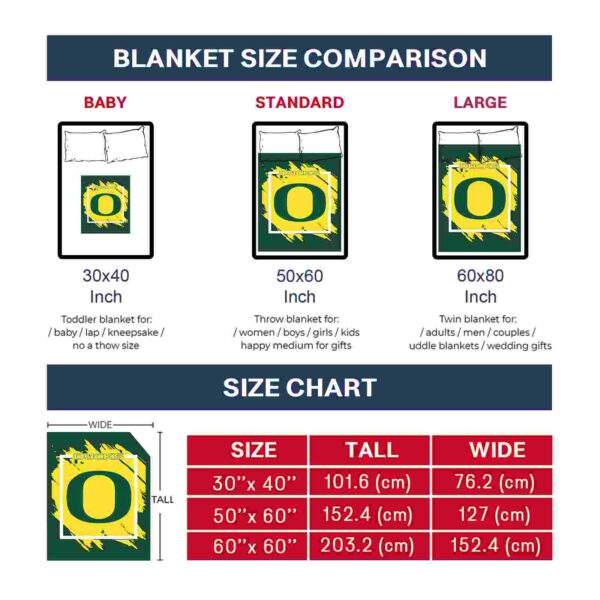 oregon ducks splatter effect green blanket trendy