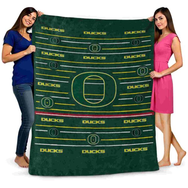 oregon ducks striped pattern green blanket fashion forward