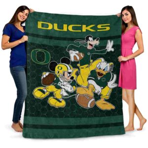 oregon ducks three musketeers green blanket fashion forward