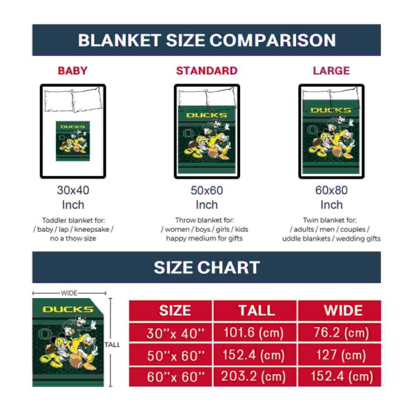 oregon ducks three musketeers green blanket trendy