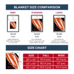 oregon state beavers brushstrokes orange white blanket trendy
